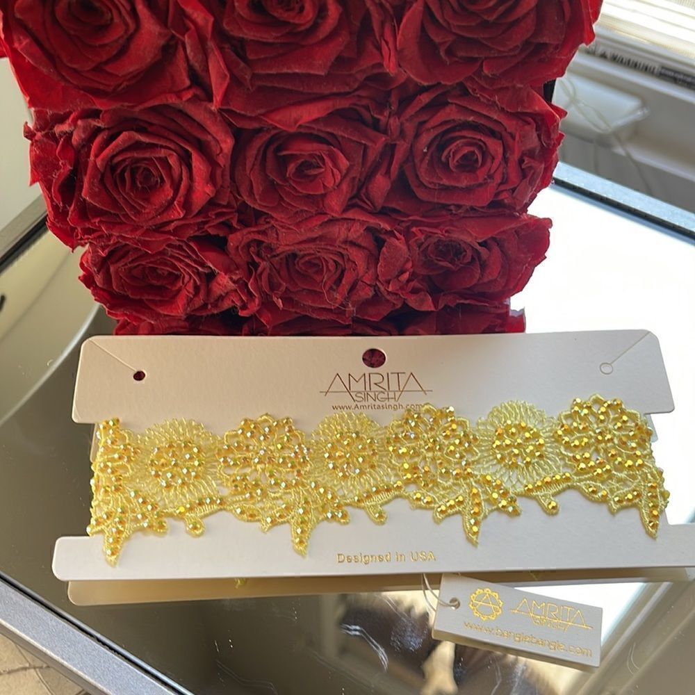 Amrita Singh Yellow Choker - Picture 2 of 3